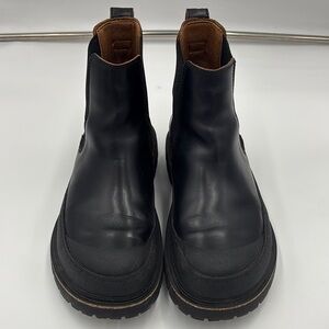 Birkenstock Prescott Slip On Boot in Oiled Leather - Black